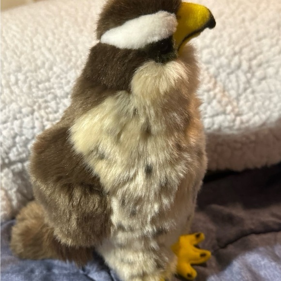 Tiger Tale Toys Realistic Falcon Stuffed Animal Plush Toy 12" from head to tail - Picture 6 of 7